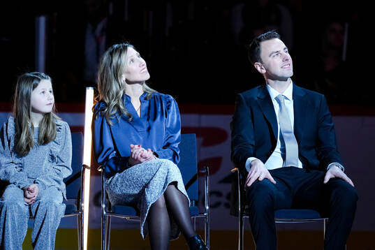 Joakim Lindström med familj