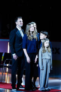 Joakim Lindström och familj