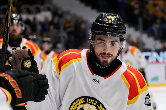 Brynäs Bobby Trivigno jublar