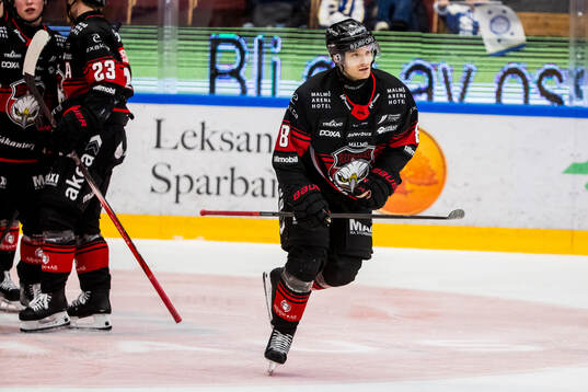 Malmö Redhawks Johan Olofsson jublar