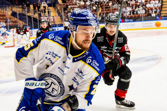 Leksands Lucas Elvenes och Malmö Redhawks Fredrik