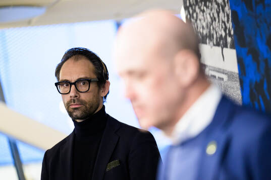 Acting general secretary Tobias Tibell and Fredrik