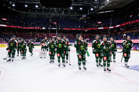 Players of Färjestad  celebrates