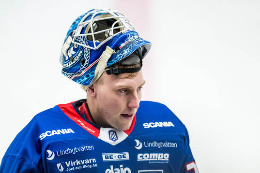 Oskarshamns målvakt Emil Kruse