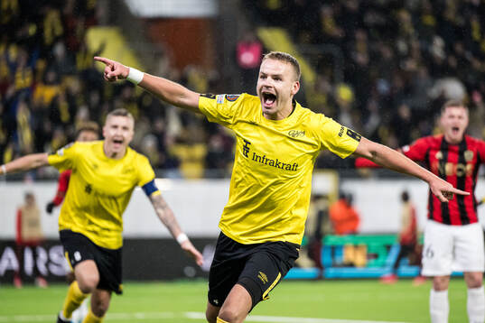 Gustav Henriksson of Elfsborg celebrates