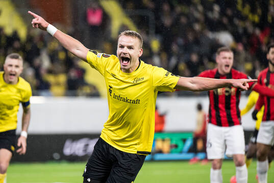 Gustav Henriksson of Elfsborg celebrates