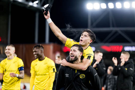 Arber Zeneli and Besfort Zeneli of Elfsborg celebrate
