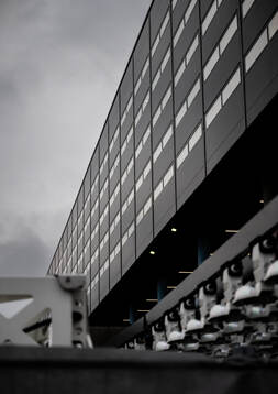 General exterior view of Elda Stadion ahead of the UEFA Europa League football match between Malmö FF and Twente on January 23, 2025 in Malmö. 
