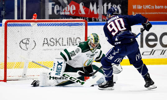 Mål 2-2 av Linköpings Lance Bouma förbi Färjestads