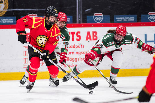 Brynäs Mina Waxin och Modos Darcie Lappan