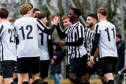 Landskronas Xavier Odhiambo jublar efter 0-1