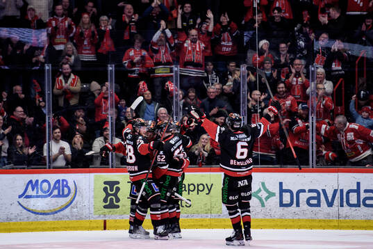 Örebros Hannes Björninen jublar