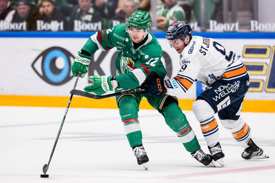 Rögles Brady Ferguson och Växjös Victor Stjernborg