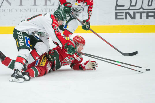 Frölundas Nicklas Lasu och Pontus Näsén