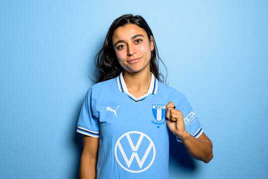 Malmö FF presenterar Ines Belloumou som ny spelare med Malmö FF den 27 januari 2025 i Malmö. 
