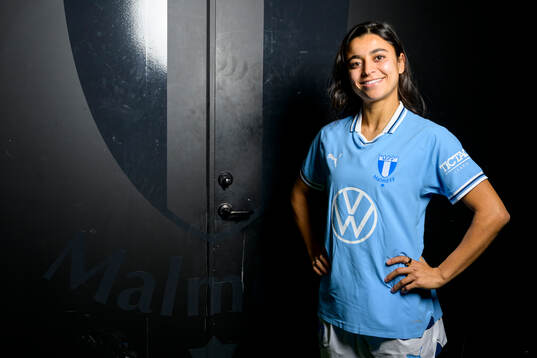 Malmö FF presenterar Ines Belloumou som ny spelare med Malmö FF den 27 januari 2025 i Malmö. 