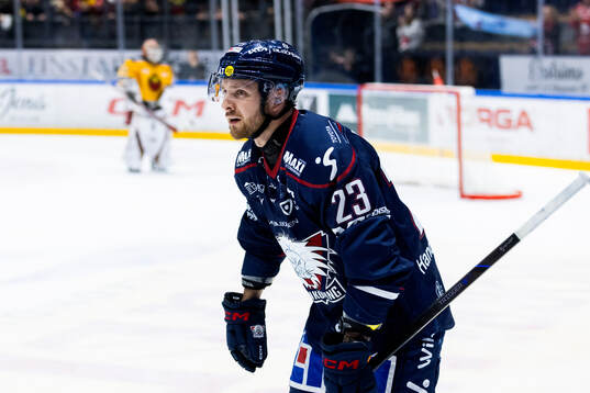 Linköpings Robin Kovacs jublar