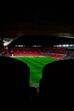 General view of Eden Arena ahead of a UEFA Europa League training session on January 29, 2025 in Prague. 