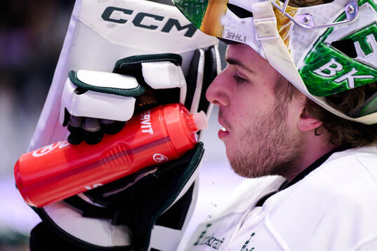 Färjestads målvakt Damian Clara