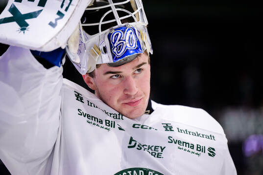 Färjestads målvakt Samuel Jonsson