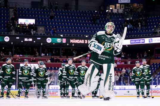 Färjestads Damian Clara jublar