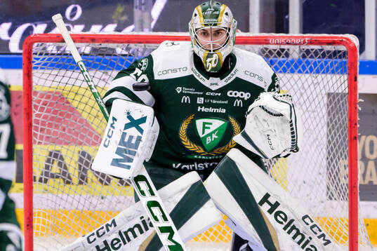 Färjestads målvakt Damian Clara