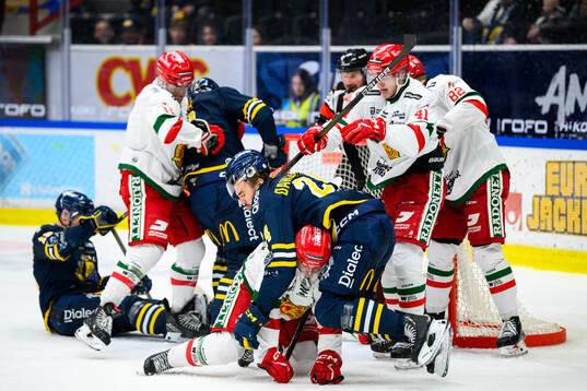 Moras Oskar Asplund och Södertäljes Jacob Dahlström