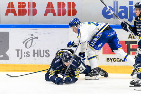 HV71s Mikael Seppälä och Leksands Lukas Vejdemo