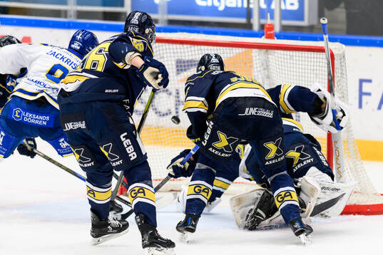Leksands Patrik Zackrisson gör 1-2