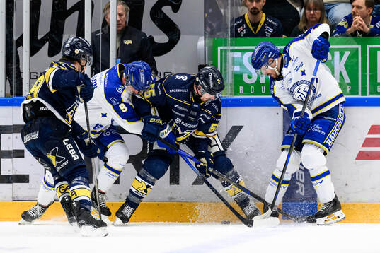 HV71s Mikael Seppälä och Leksands Leksands Patrik