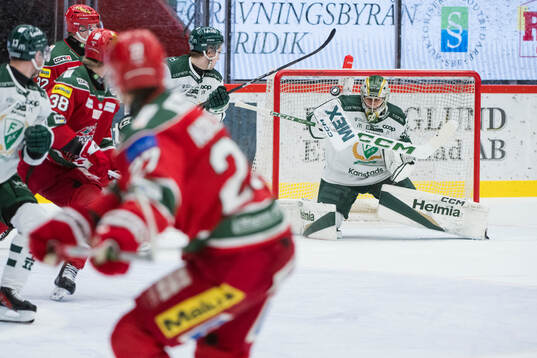 Färjestads målvakt Damian Clara