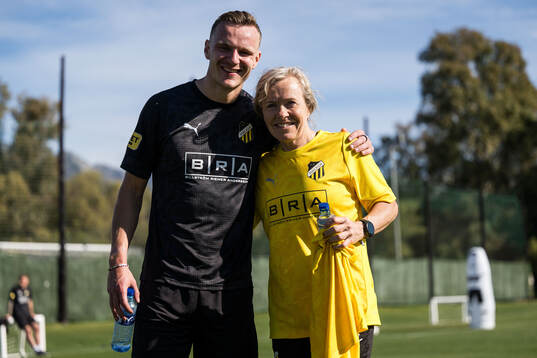 Häckens Marius Lode och head of performance Gunnvor Halmöy