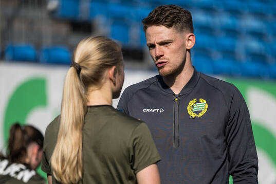 Hammarbys assisterande tränare William Strömberg