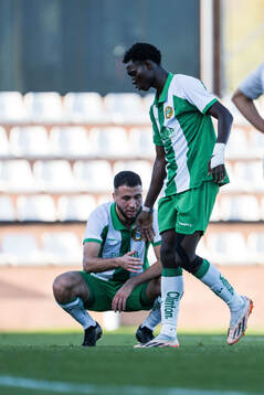 Abdelrahman Boudah Saidi and Raymond Dwomoh of Hammarby