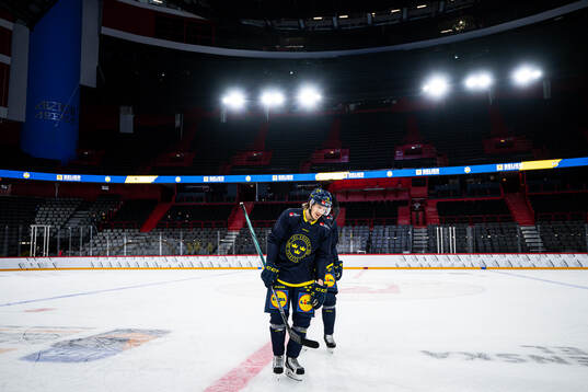 Marcus Sörensen of the Swedish national ice hockey team at