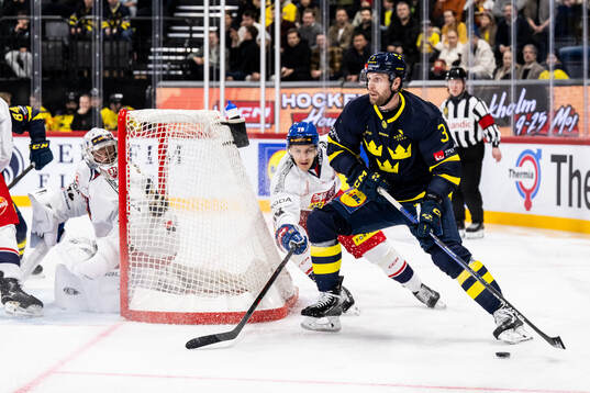 Goaltender Josef Korenar and Jakub Galvas of Czech Republic