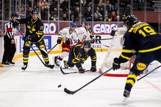 Jacob de la Rose, Max Friberg and Marcus Sörensen of Sweden