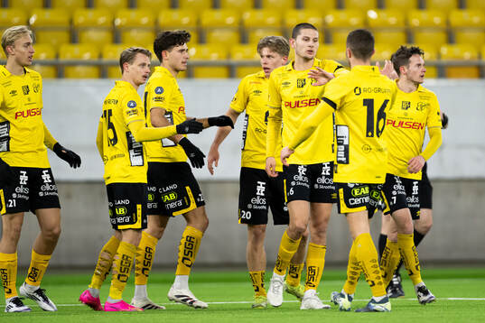 Elfsborgs spelare jublar efter 1-0