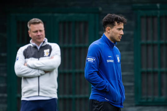 Tränare Stefan Billborn och Hussein Carneil