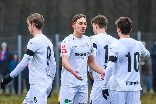 Helsingborgs Wilhelm Nilsson jublar efter 1-0