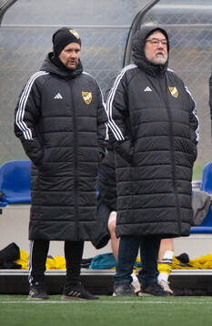 IFK Hässleholms tränare Fredrik Ahlgren och Patrik