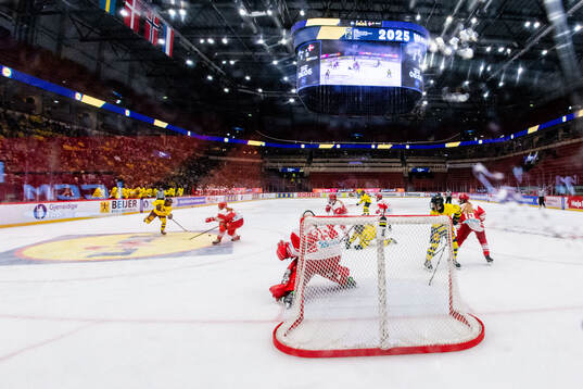 Goaltender Emma-Sofie Nordstrom of Denmark