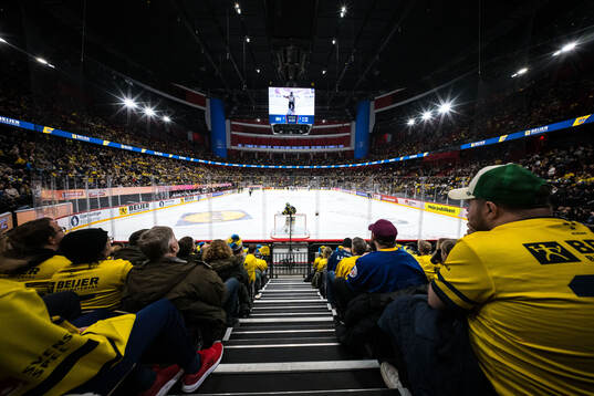 General view of Avicii Arena from a spectators seat