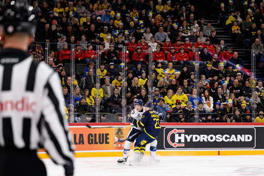 Oliver Kapanen of Finland and Lias Andersson of Sweden