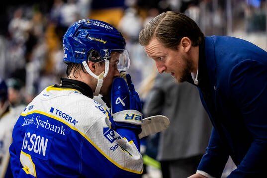 Leksands Fred Nilsson och Leksands assisterande tränare