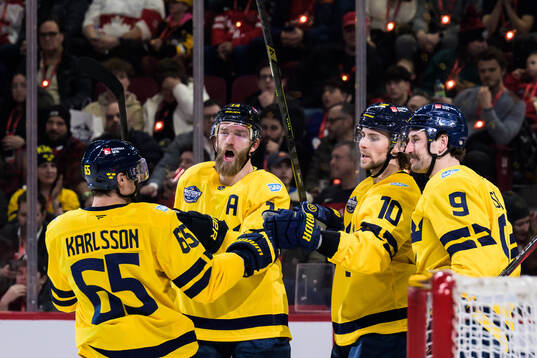 Erik Karlsson, Mattias Ekholm, Adrian Kempe and Filip