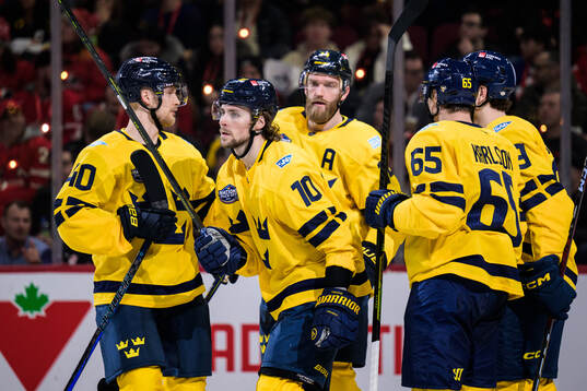 Elias Pettersson, Adrian Kempe, Mattias Ekholm, Erik