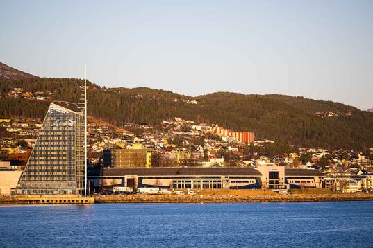 Aker Stadion ahead of the UEFA Europa Conference League play-off match between Molde and Shamrock Rovers on February 13, 2025 in Molde. 