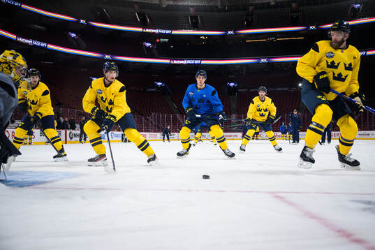 Goaltender Filip Gustavsson, Gustav Nyquist, Gustav