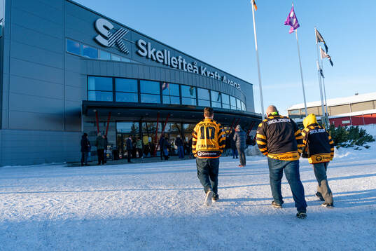 Skellefteå Kraft Arena före ishockeymatchen i SHL mellan